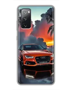 Чехол для Samsung Galaxy S20 FE с картинкой «Audi — закат»