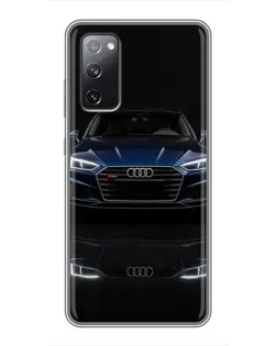 Чехол для Samsung Galaxy S20 FE с картинкой «Audi — ночное отражение»