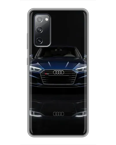 Чехол для Samsung Galaxy S20 FE с картинкой «Audi — ночное отражение» Чехол для Samsung Galaxy S20 FE с картинкой «Audi — ночное отражение»