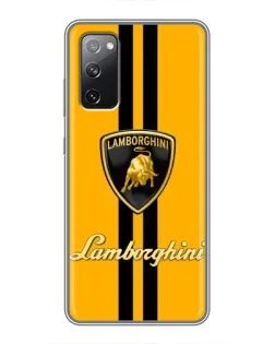 Чехол для Samsung Galaxy S20 FE с картинкой «Lamborghini Stripe желтый»
