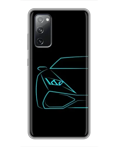 Чехол для Samsung Galaxy S20 FE с картинкой «Голубой силуэт Lamborghini» Чехол для Samsung Galaxy S20 FE с картинкой «Голубой силуэт Lamborghini»