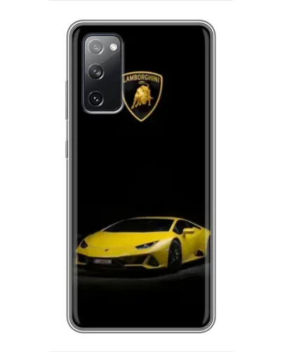 Чехол для Samsung Galaxy S20 FE с картинкой «Lamborghini желтый акцент» Чехол для Samsung Galaxy S20 FE с картинкой «Lamborghini желтый акцент»