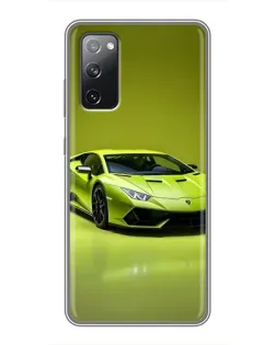 Чехол для Samsung Galaxy S20 FE с картинкой «Салатовый Lamborghini Huracan»