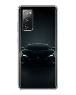 Чехол для Samsung Galaxy S20 FE с картинкой «Черный Lamborghini Aventador»