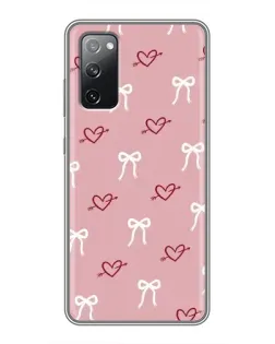 Чехол для Samsung Galaxy S20 FE с картинкой «Сердца и банты»