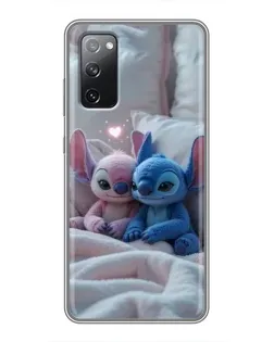 Чохол для Samsung Galaxy S20 FE з картинкою «Плюшеві Стіч Ангел»