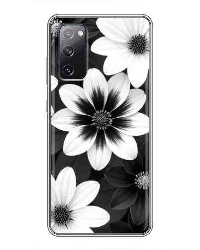 Чехол для Samsung Galaxy S20 FE с картинкой «Монохромные астры»