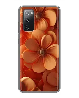 Чехол для Samsung Galaxy S20 FE с картинкой «Оранжевый макро цветок» Чехол для Samsung Galaxy S20 FE с картинкой «Оранжевый макро цветок»
