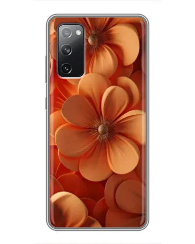 Чехол для Samsung Galaxy S20 FE с картинкой «Оранжевый макро цветок»