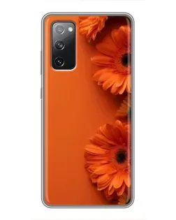 Чехол для Samsung Galaxy S20 FE с картинкой «Оранжевые герберы» Чехол для Samsung Galaxy S20 FE с картинкой «Оранжевые герберы»