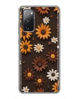 Чехол для Samsung Galaxy S20 FE с картинкой «Узор из маленьких подсолнухов» Чехол для Samsung Galaxy S20 FE с картинкой «Узор из маленьких подсолнухов»