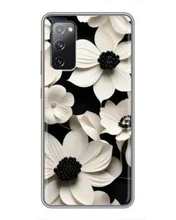 Чехол для Samsung Galaxy S20 FE с картинкой «Объемные белые цветы» Чехол для Samsung Galaxy S20 FE с картинкой «Объемные белые цветы»