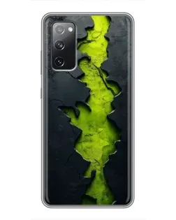 Чехол для Samsung Galaxy S20 FE с картинкой «Салатовый разлом скалы» Чехол для Samsung Galaxy S20 FE с картинкой «Салатовый разлом скалы»