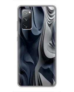 Чехол для Samsung Galaxy S20 FE с картинкой «Объемные синие складки» Чехол для Samsung Galaxy S20 FE с картинкой «Объемные синие складки»