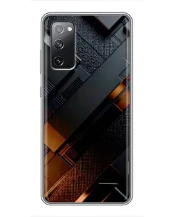 Чехол для Samsung Galaxy S20 FE с картинкой «Черные геометрические блоки»