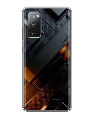 Чехол для Samsung Galaxy S20 FE с картинкой «Черные геометрические блоки»