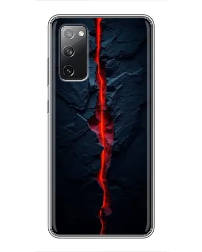 Чехол для Samsung Galaxy S20 FE с картинкой «Kрасная лавовая трещина»