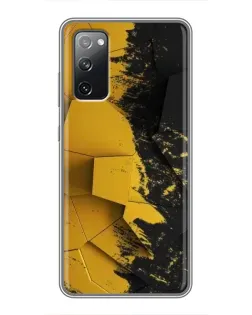 Чехол для Samsung Galaxy S20 FE с картинкой «Золотые осколки геометрии»
