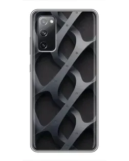 Чехол для Samsung Galaxy S20 FE с картинкой «Объемное серое плетение»