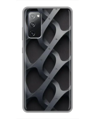 Чехол для Samsung Galaxy S20 FE с картинкой «Объемное серое плетение»
