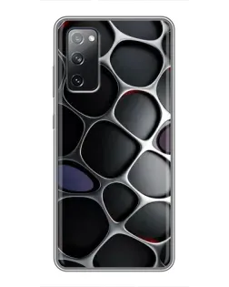 Чехол для Samsung Galaxy S20 FE с картинкой «Объемная темная решетка»