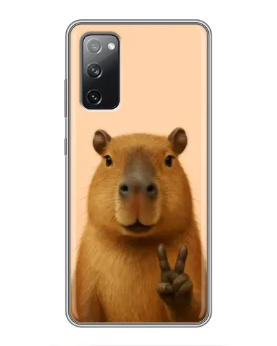 Чехол для Samsung Galaxy S20 FE с картинкой «Капибара виктория» Чехол для Samsung Galaxy S20 FE с картинкой «Капибара виктория»