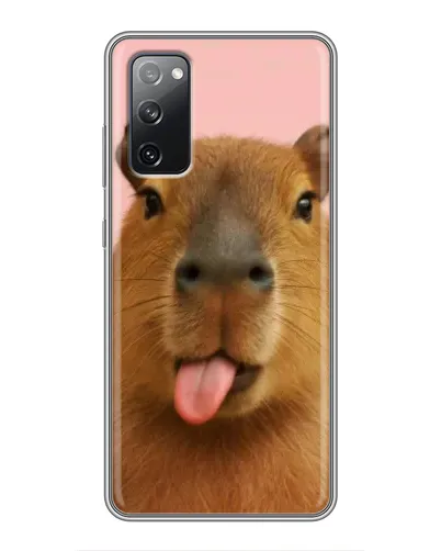 Чехол для Samsung Galaxy S20 FE с картинкой «Капибара с языком» Чехол для Samsung Galaxy S20 FE с картинкой «Капибара с языком»
