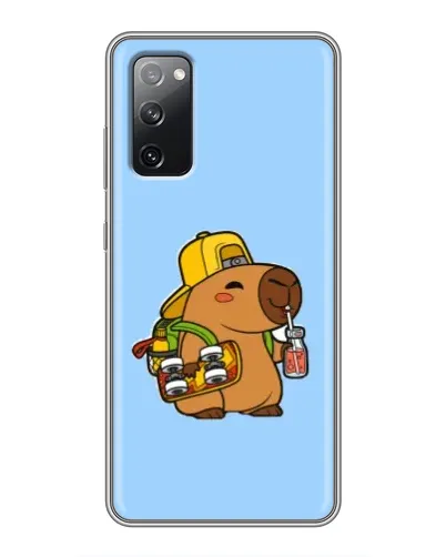Чехол для Samsung Galaxy S20 FE с картинкой «Капибара на скейте» Чехол для Samsung Galaxy S20 FE с картинкой «Капибара на скейте»