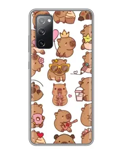 Чехол для Samsung Galaxy S20 FE с картинкой «Стикерпак с капибарами»