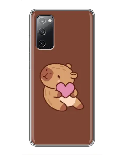 Чехол для Samsung Galaxy S20 FE с картинкой «Капибара с сердцем» Чехол для Samsung Galaxy S20 FE с картинкой «Капибара с сердцем»