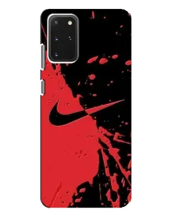 Чехол для Samsung Galaxy S20 Plus с картинкой «Красные брызги Nike»