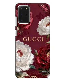 Чехол для Samsung Galaxy S20 Plus с картинкой «Gucci — бордовые розы»