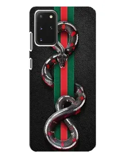 Чехол для Samsung Galaxy S20 Plus с картинкой «Gucci — змея на полосе»
