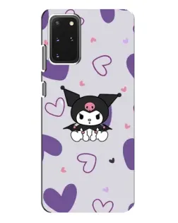 Чехол для Samsung Galaxy S20 Plus с картинкой «Kuromi и лавандовые сердца»