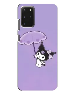 Чехол для Samsung Galaxy S20 Plus с картинкой «Kuromi с зонтиком»