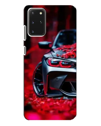 Чехол для Samsung Galaxy S20 Plus с картинкой «Спортивная BMW и цветы» Чехол для Samsung Galaxy S20 Plus с картинкой «Спортивная BMW и цветы»