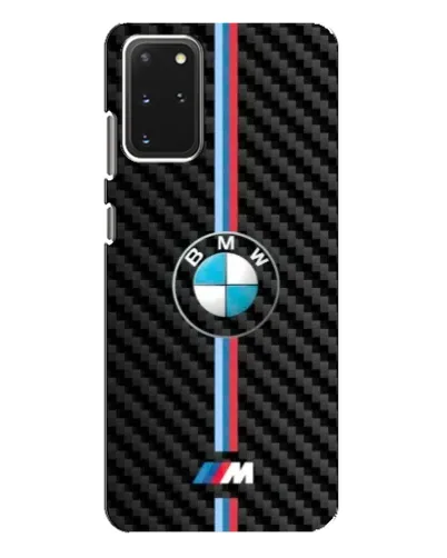 Чехол для Samsung Galaxy S20 Plus с картинкой «Эмблема BMW и карбон» Чехол для Samsung Galaxy S20 Plus с картинкой «Эмблема BMW и карбон»