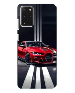 Чехол для Samsung Galaxy S20 Plus с картинкой «Красная BMW на дороге»