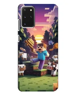 Чехол для Samsung Galaxy S20 Plus с картинкой «Стив на ферме»
