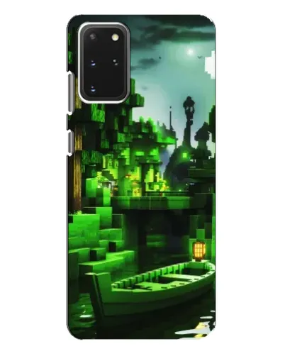 Чехол для Samsung Galaxy S20 Plus с картинкой «Minecraft лесной пейзаж» Чехол для Samsung Galaxy S20 Plus с картинкой «Minecraft лесной пейзаж»