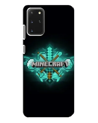 Чехол для Samsung Galaxy S20 Plus с картинкой «Minecraft Diamond лого» Чехол для Samsung Galaxy S20 Plus с картинкой «Minecraft Diamond лого»