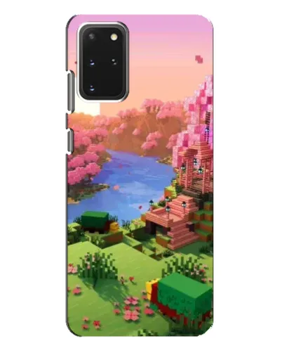 Чехол для Samsung Galaxy S20 Plus с картинкой «Розовое дерево Minecraft» Чехол для Samsung Galaxy S20 Plus с картинкой «Розовое дерево Minecraft»