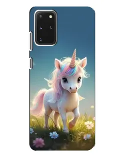 Чехол для Samsung Galaxy S20 Plus с картинкой «Единорог на поляне»