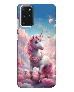 Чехол для Samsung Galaxy S20 Plus с картинкой «Единорог среди облаков»
