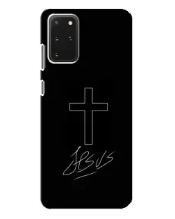 Чохол для Samsung Galaxy S20 Plus з картинкою «Графічний хрест Jesus»