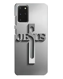 Чохол для Samsung Galaxy S20 Plus з картинкою «Металевий хрест Jesus»