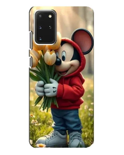 Чехол для Samsung Galaxy S20 Plus с картинкой «Микки с тюльпанами»