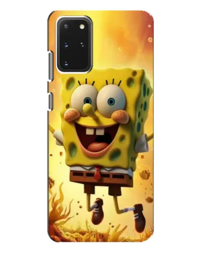 Чехол для Samsung Galaxy S20 Plus с картинкой «Губка Боб прыгает»