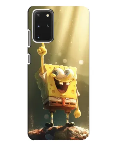 Чехол для Samsung Galaxy S20 Plus с картинкой «Сияющий Спанч Боб»