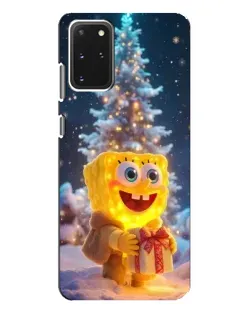 Чехол для Samsung Galaxy S20 Plus с картинкой «Рождественский Спанч Боб»